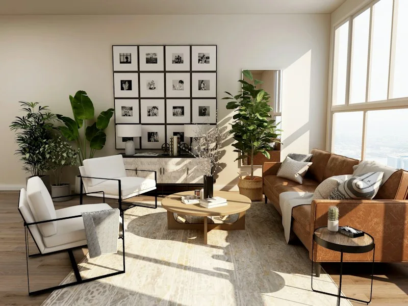 Bright and welcoming interior